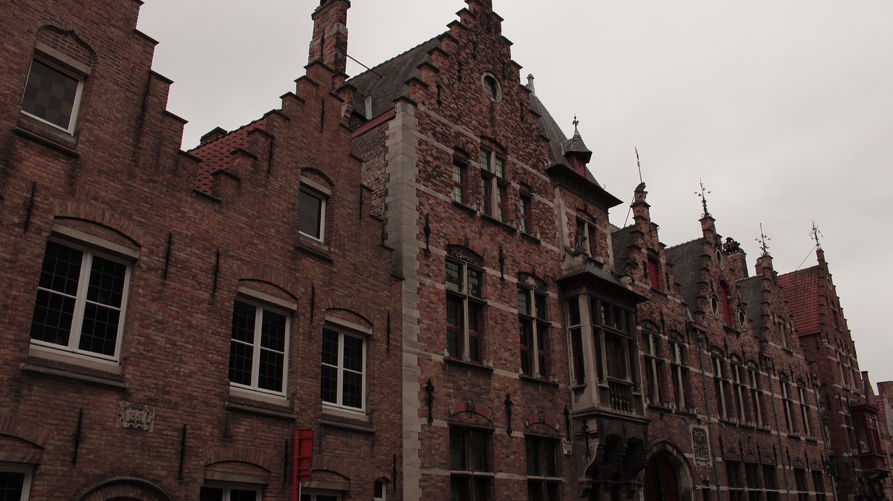 bruges house street free photo