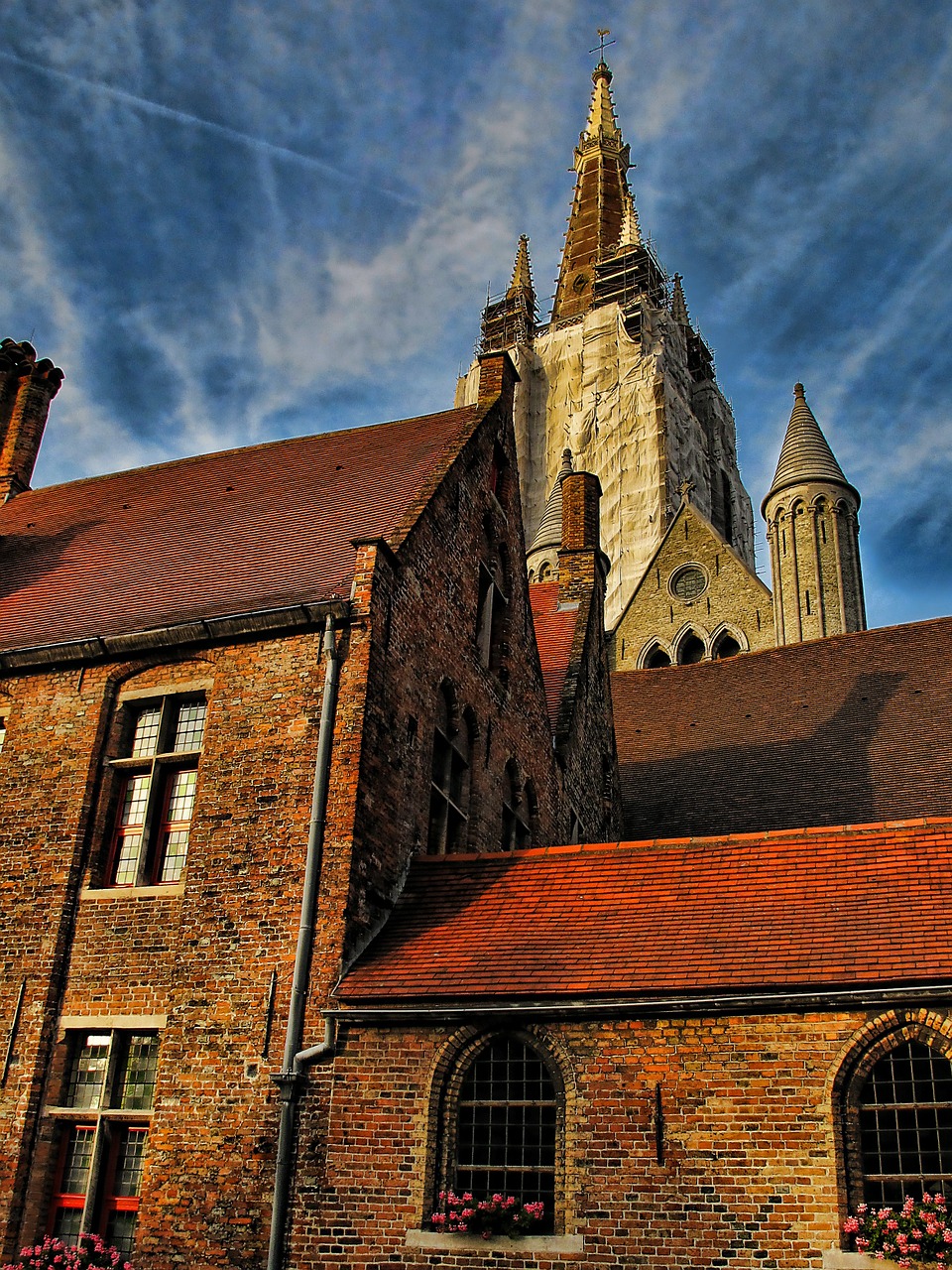 bruges cathedral church free photo