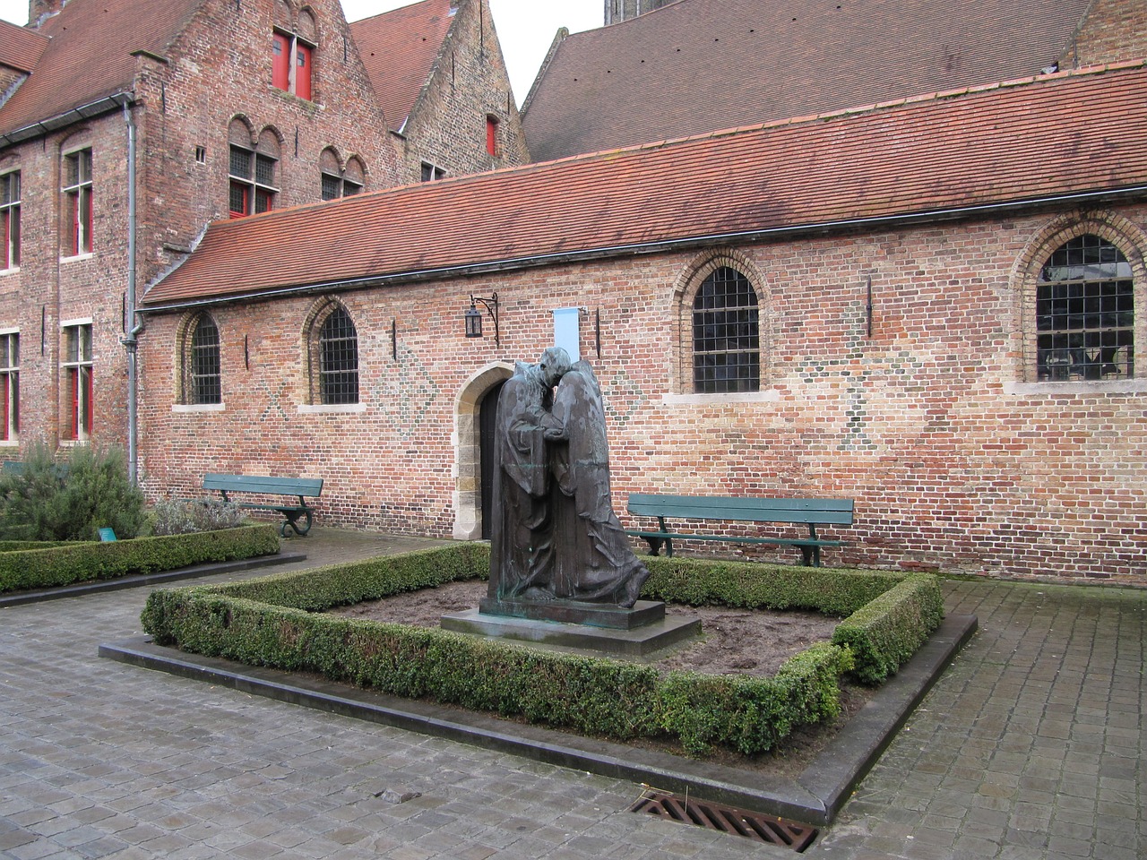 bruges middle ages buildings free photo