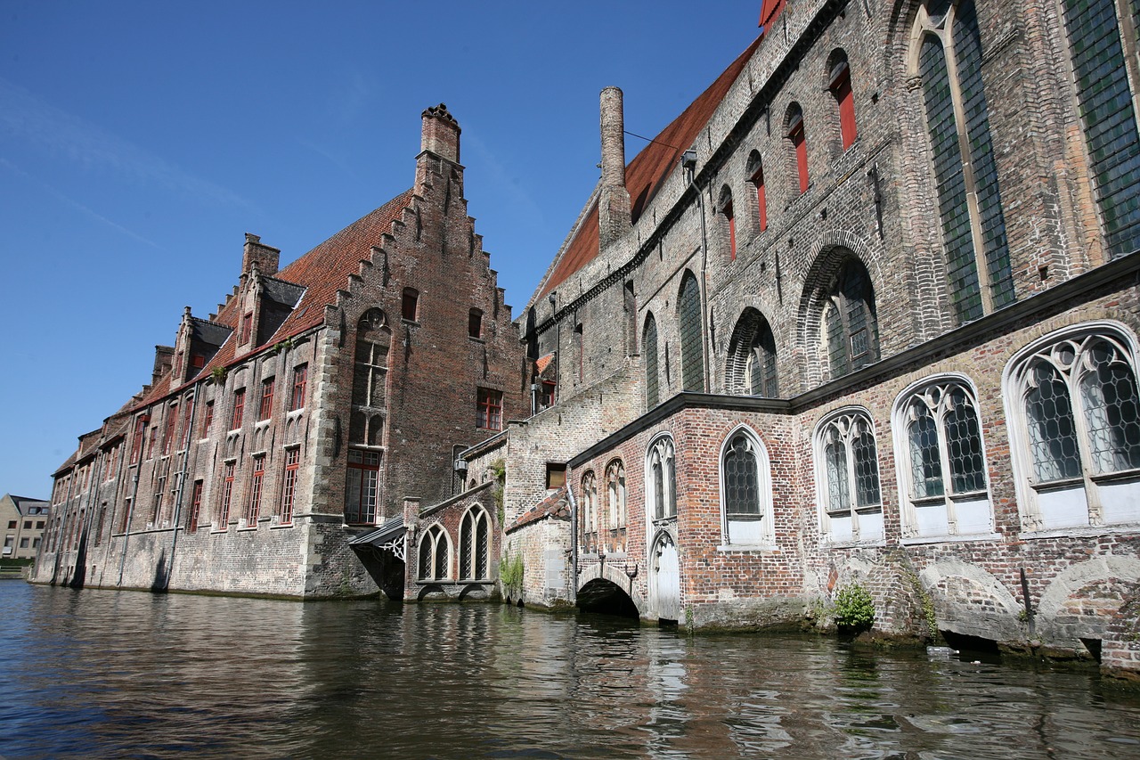 bruges belgium the channel free photo