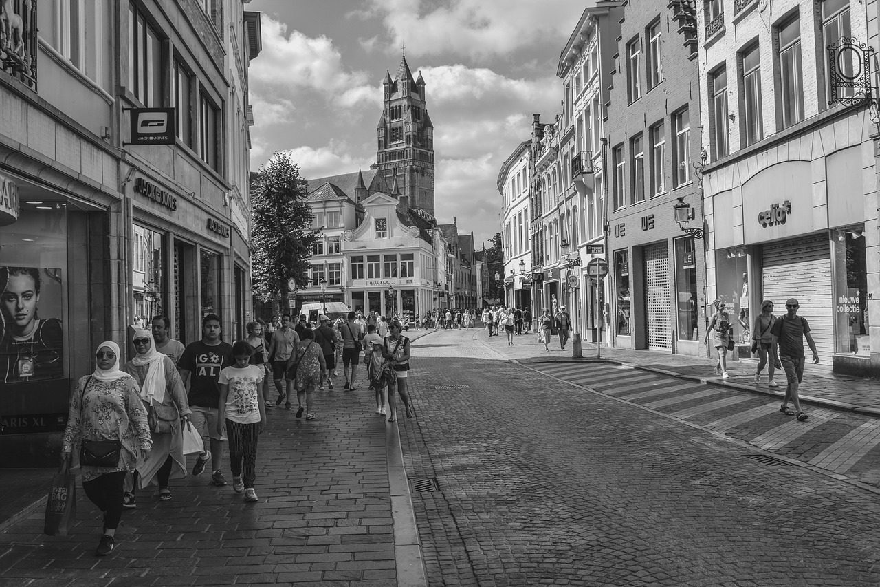 brugge  street  buildings free photo