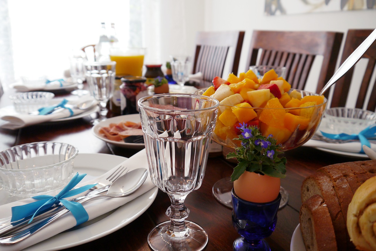 brunch easter brunch table decoration free photo