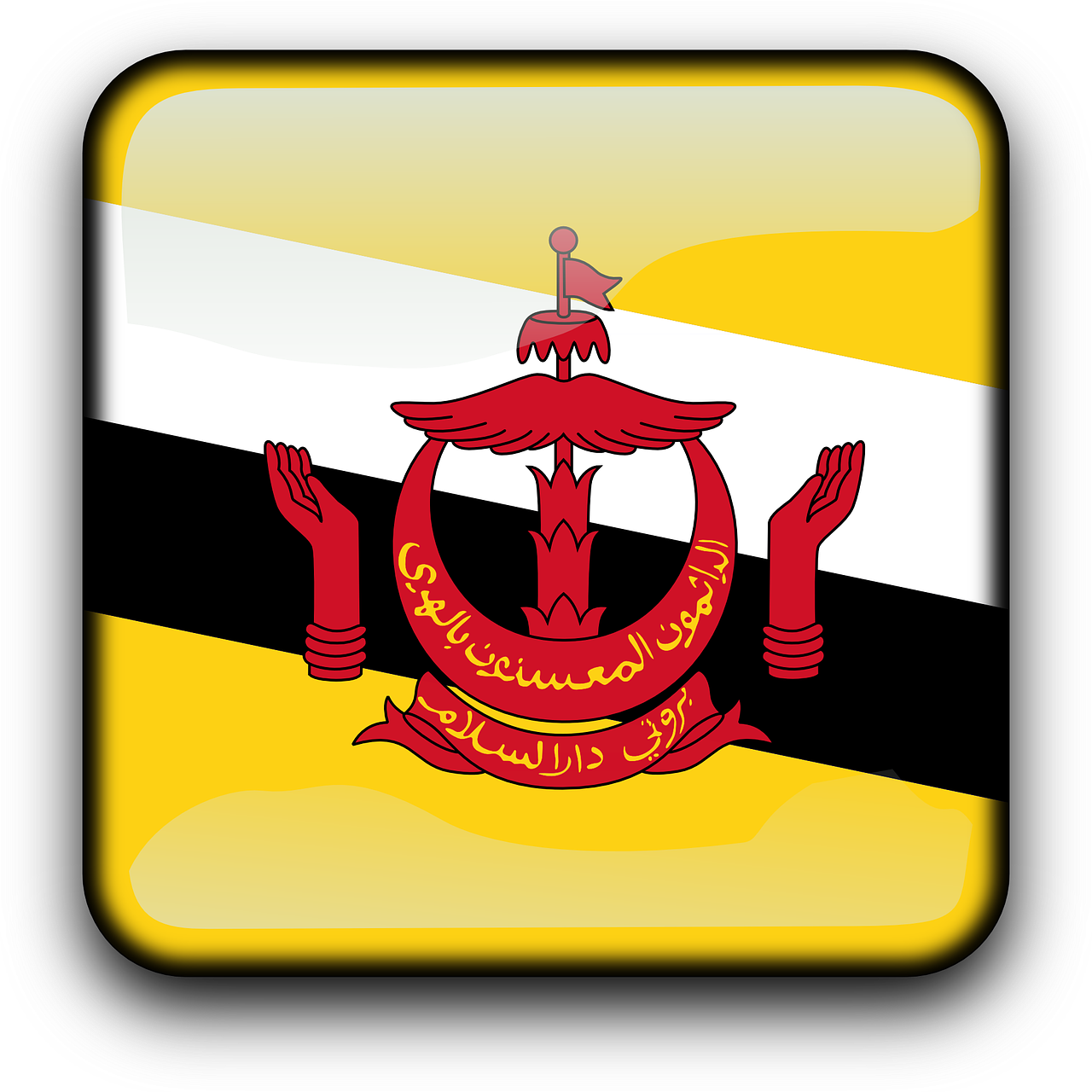brunei darussalam flag country free photo