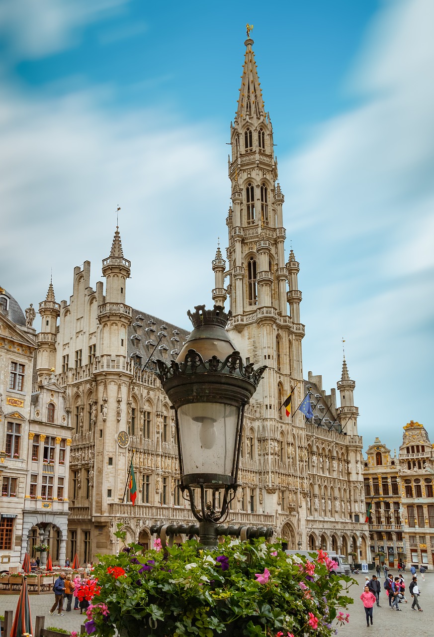 brussels square of grote markt free photo
