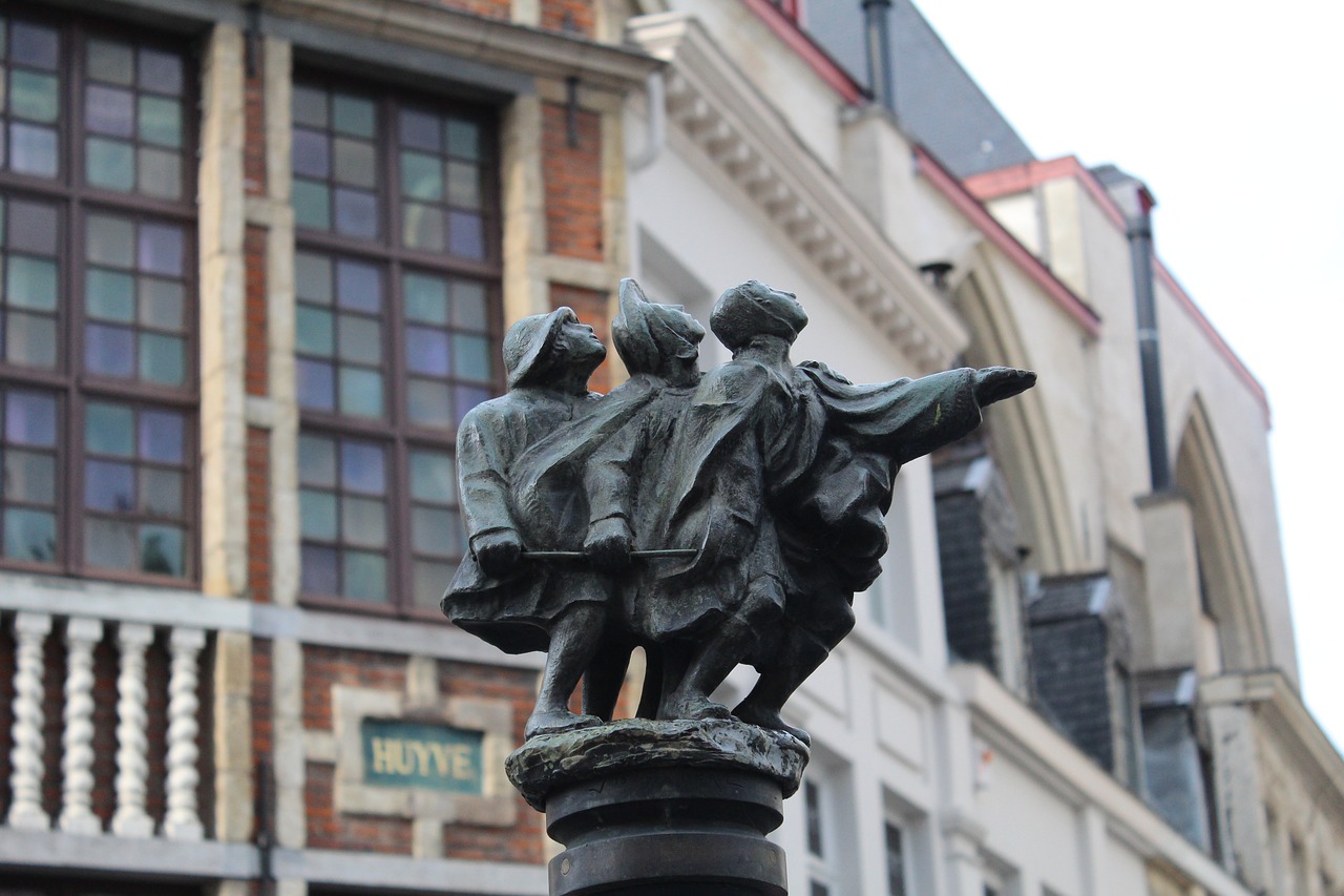 brussels grand place sculpture free photo