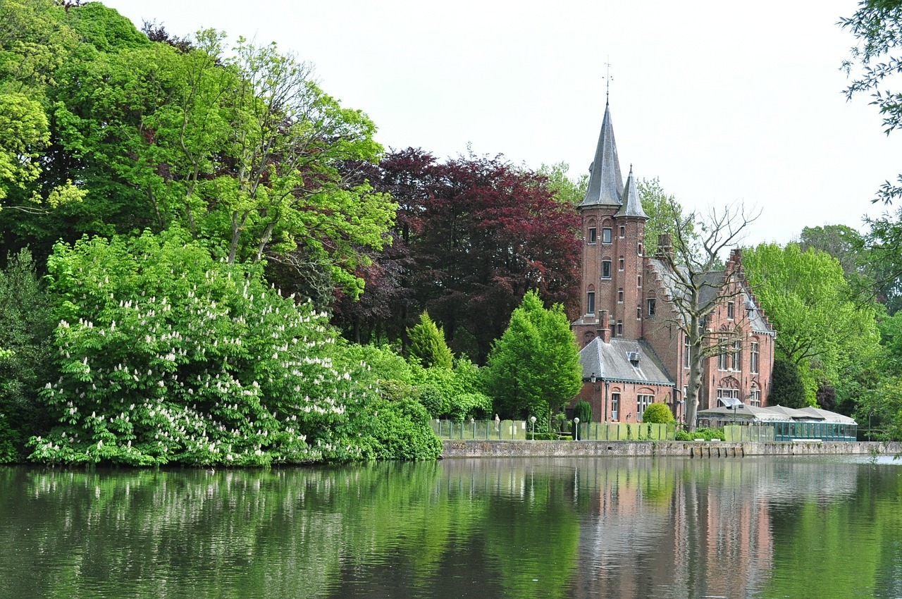 brussels castle river free photo