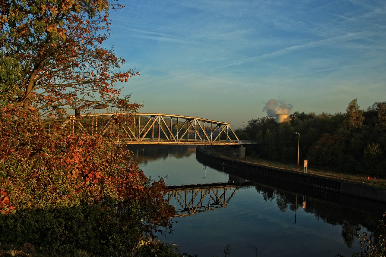 brussels-charleroi canal bridge central free photo