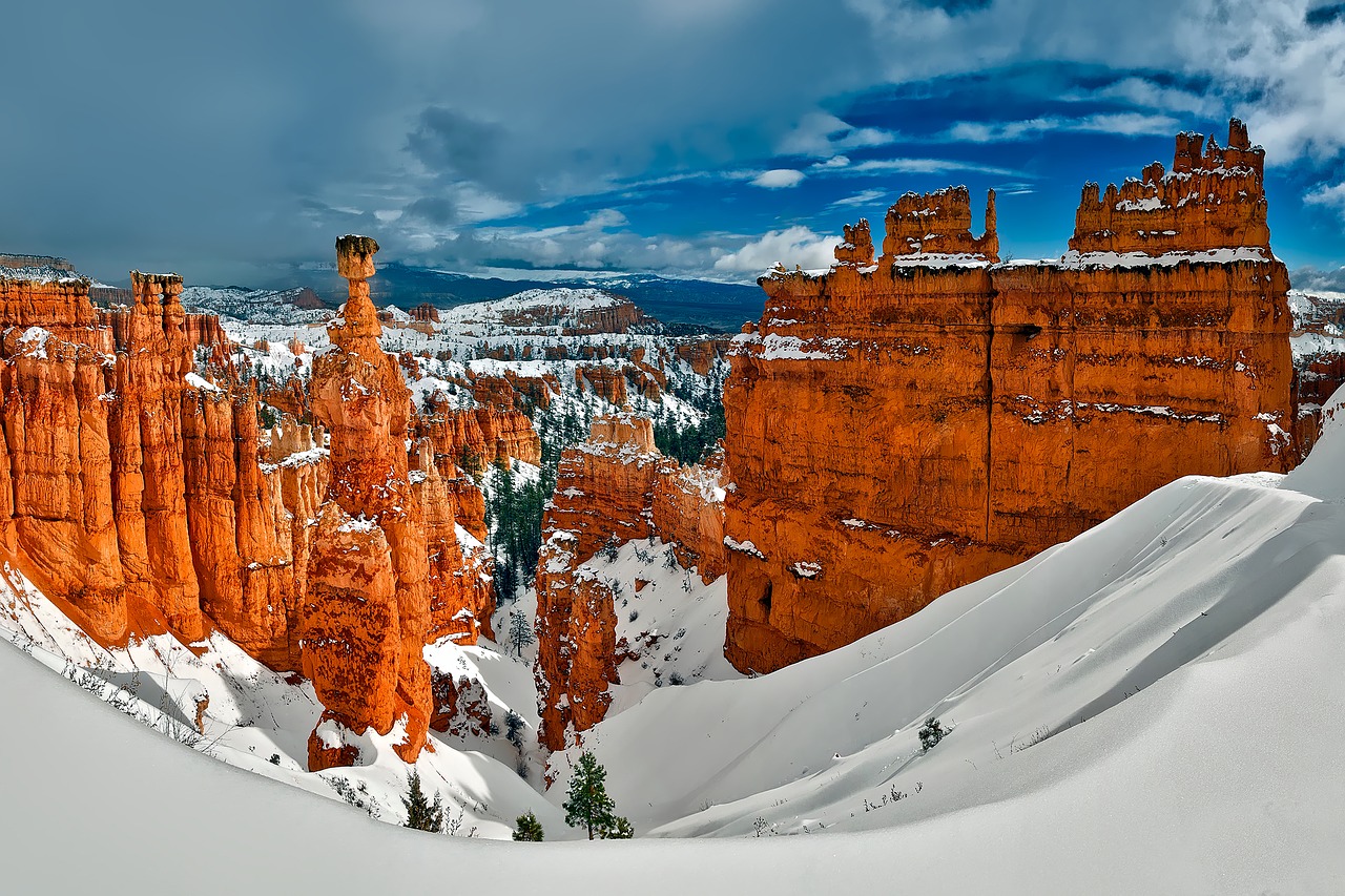 bryce canyon utah winter free photo