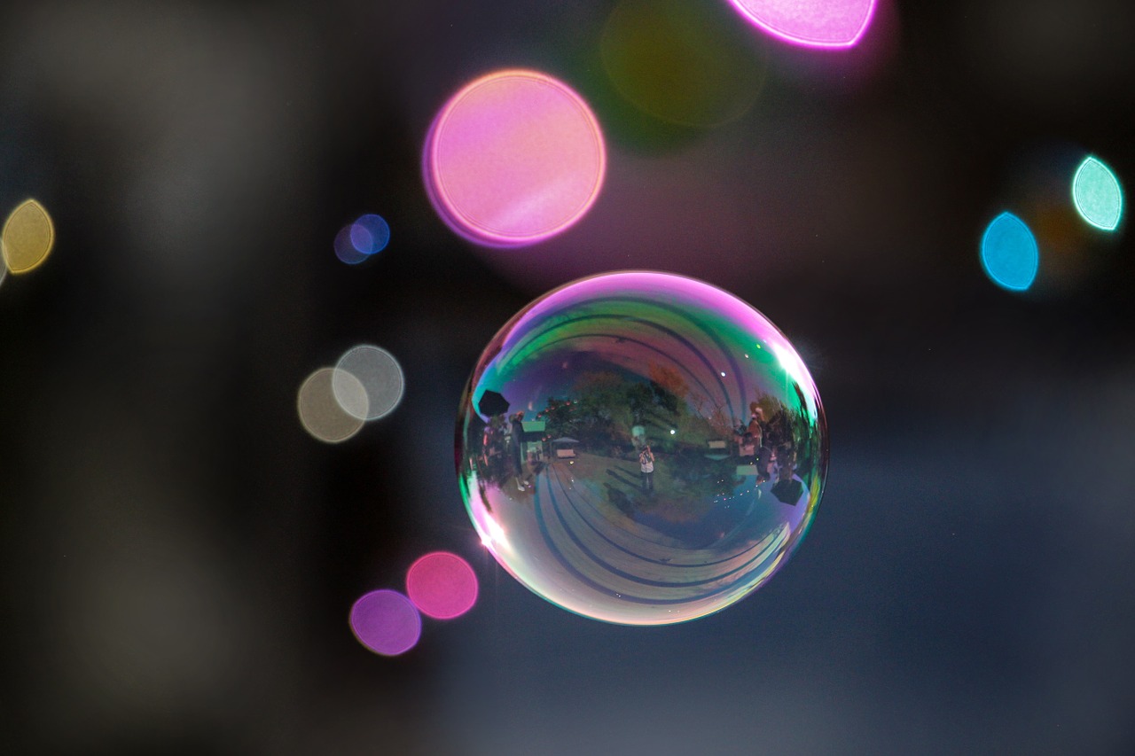 bubble circle abstract free photo