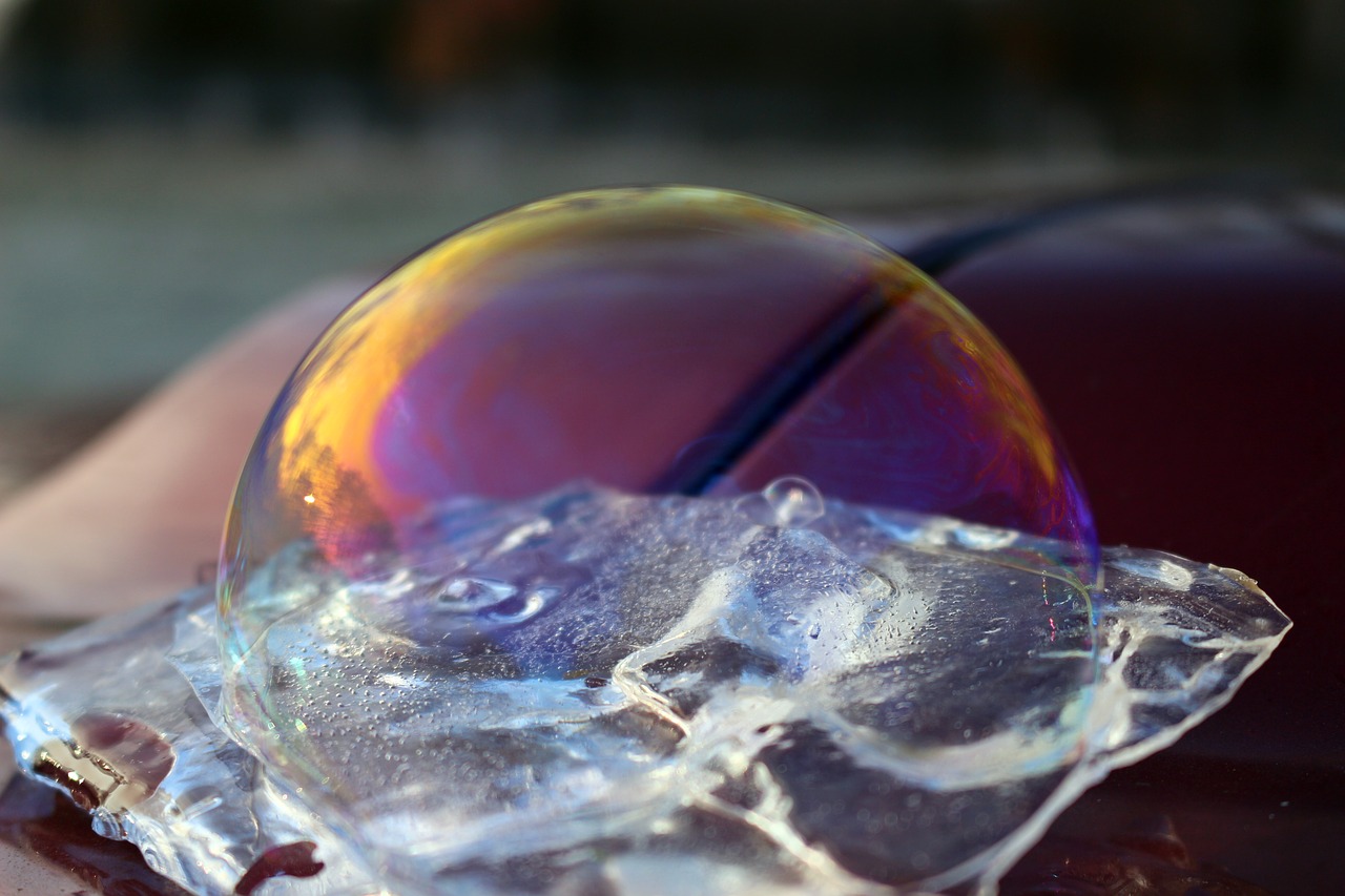 bubble ice soap bubble free photo