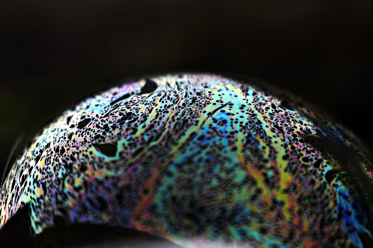 bubble iridescent soap bubble free photo