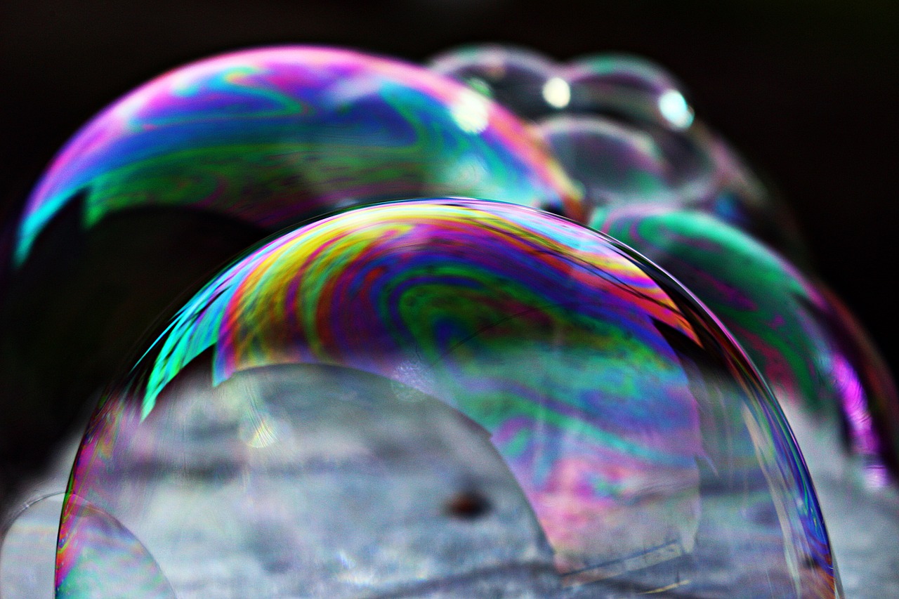 bubble soap bubble colorful free photo