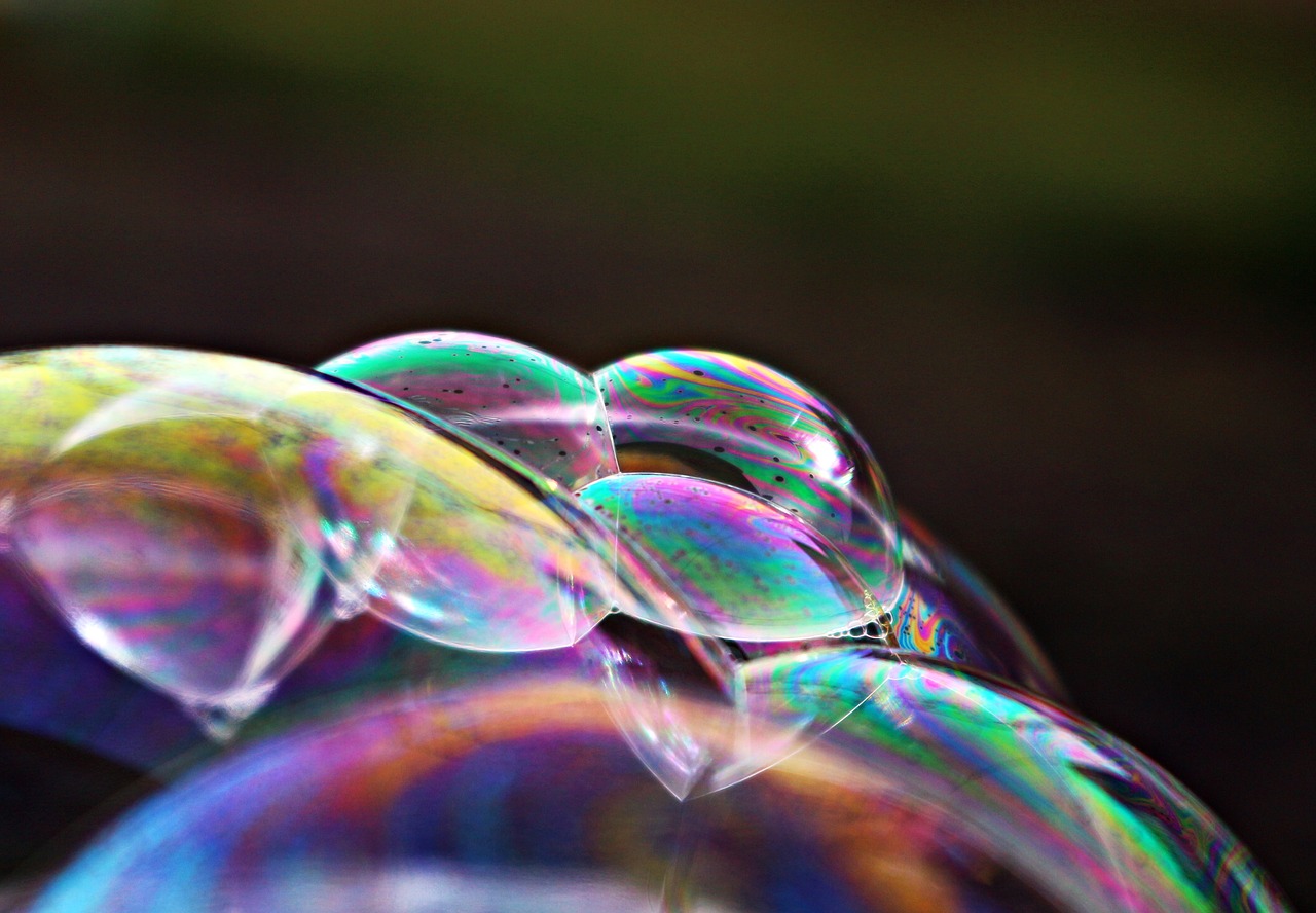 bubble soap bubble iridescent free photo