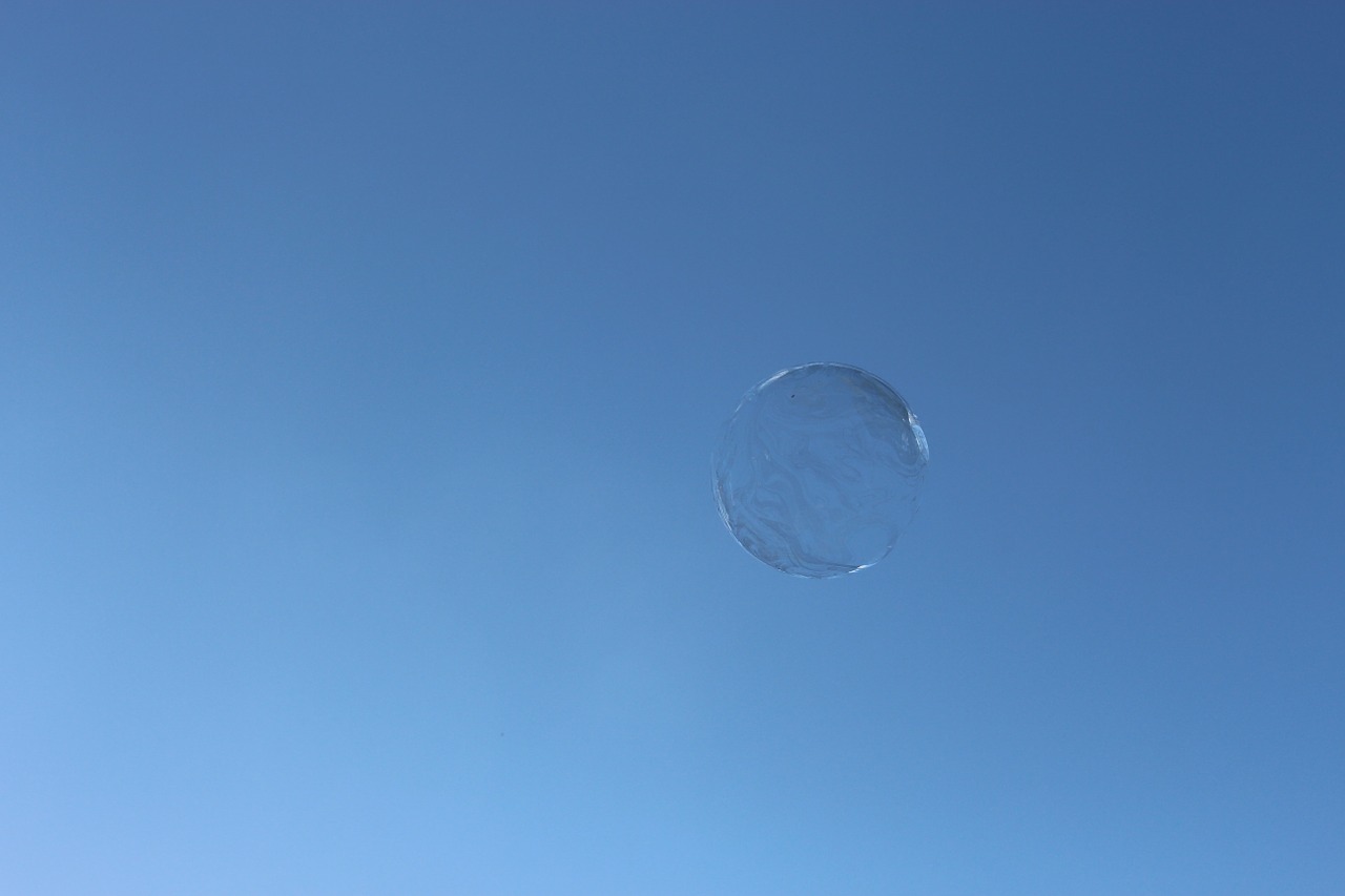 bubble blue sky sky free photo