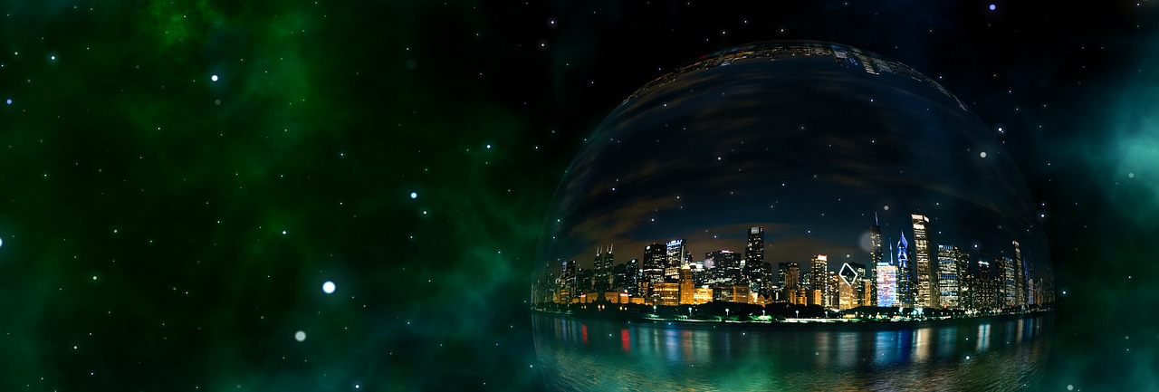 bubble city universe free photo