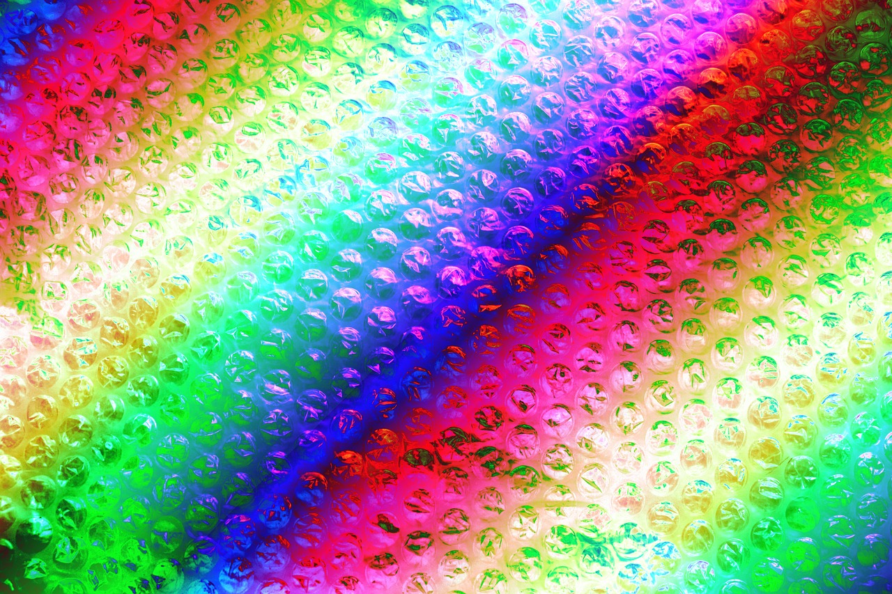 bubble wrap plastic coloured free photo