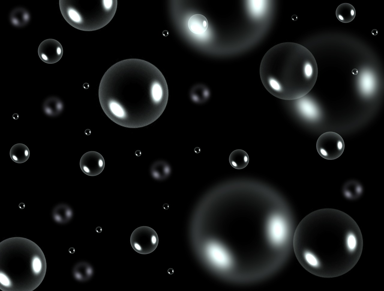 bubbles black layer free photo