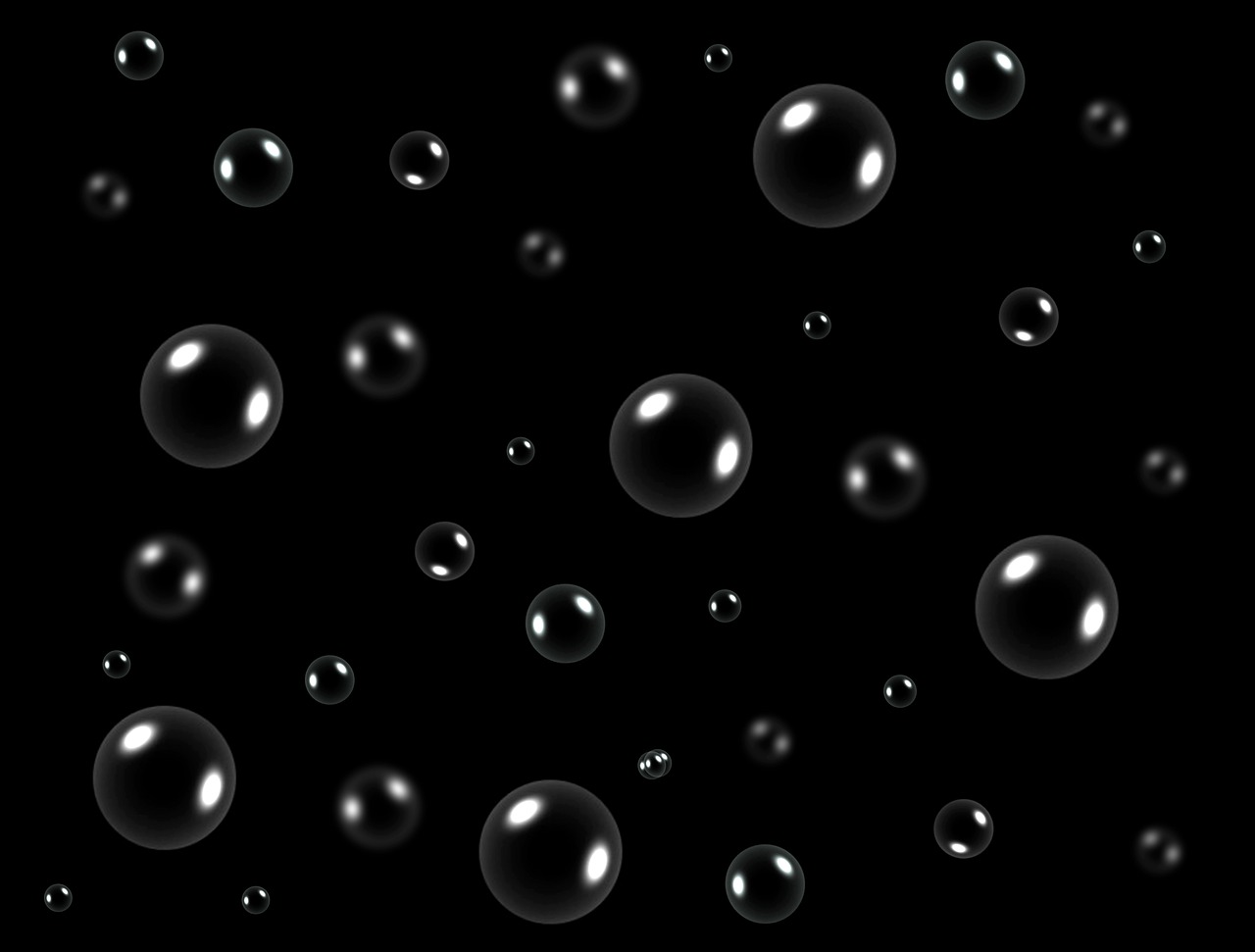 bubbles black background free photo