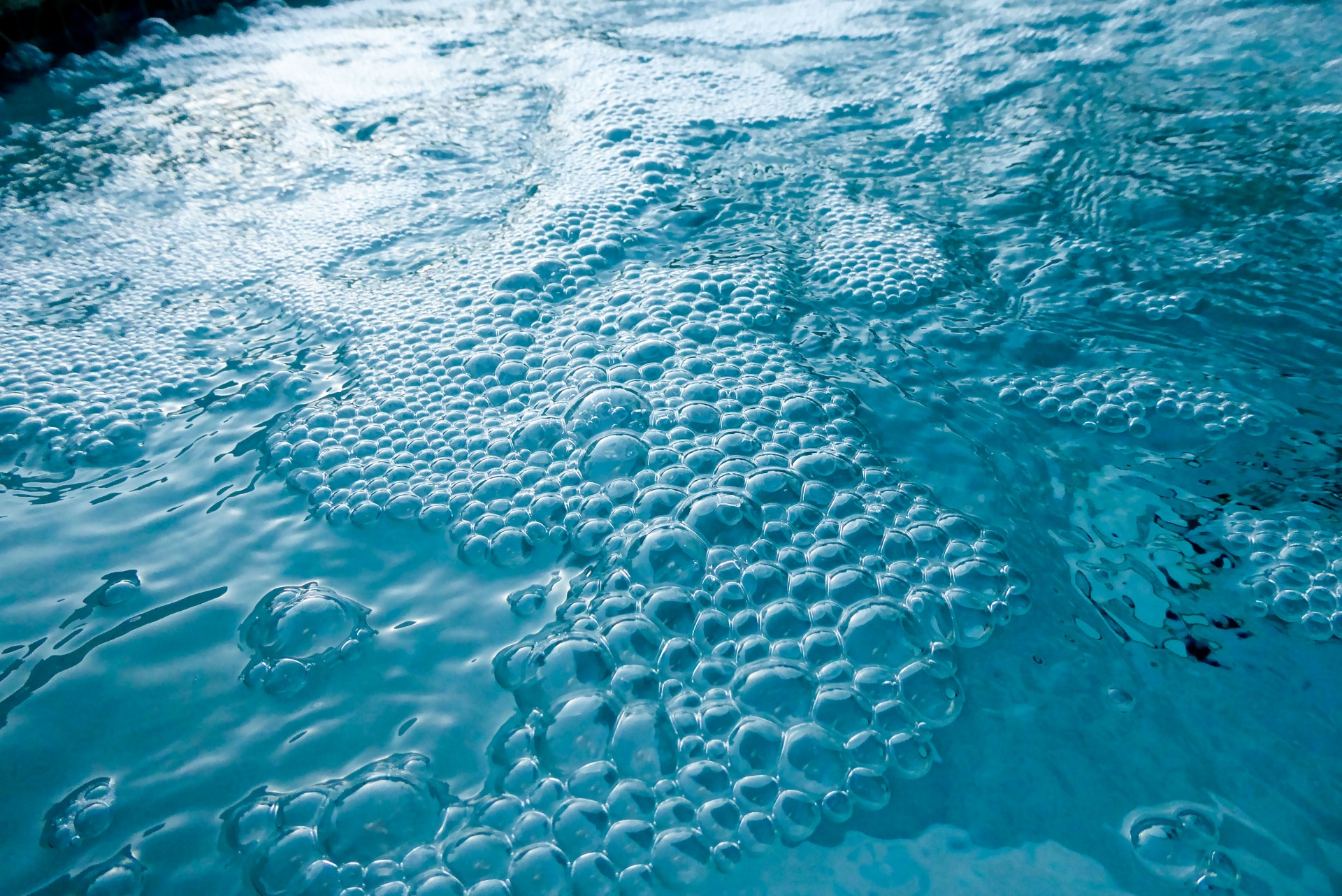 water bubbles blue free photo