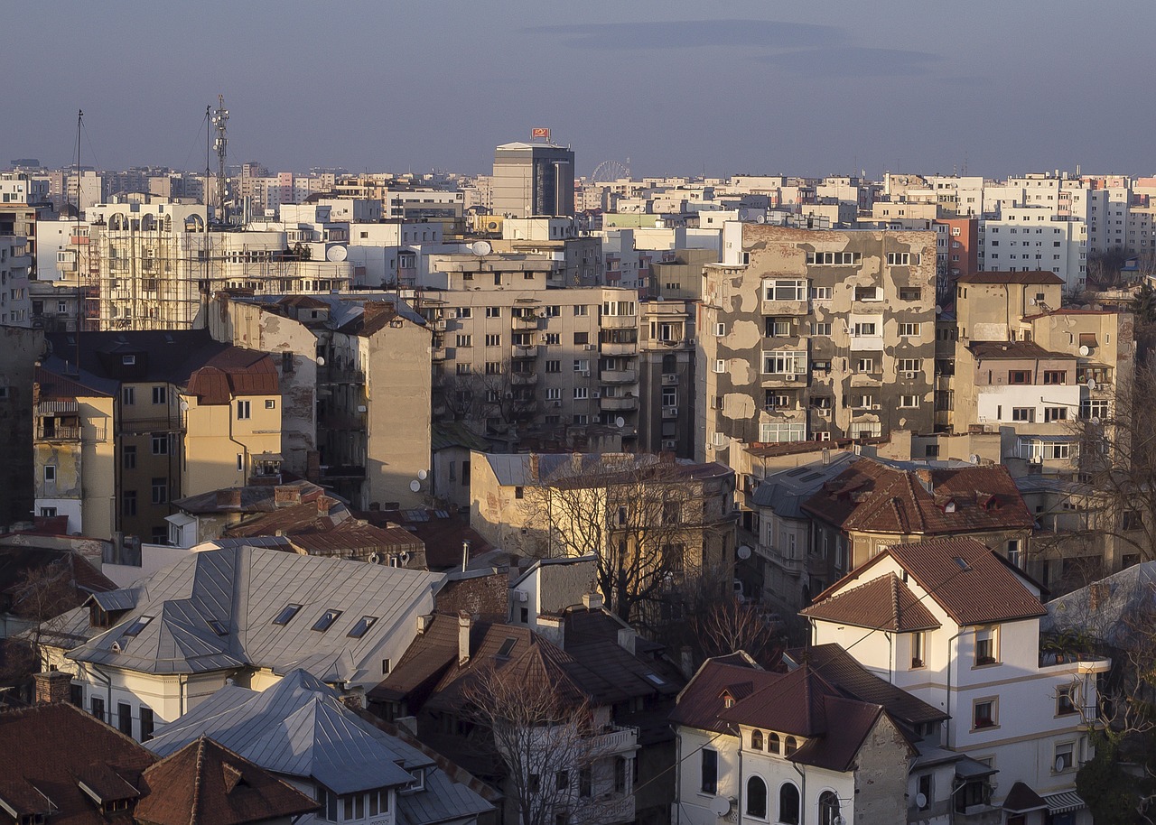 bucharest roof architecture free photo