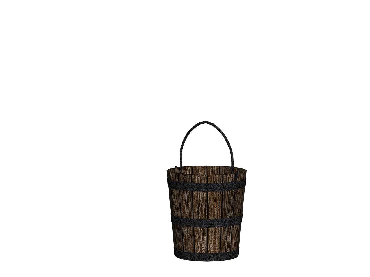 bucket wooden bucket henkel free photo