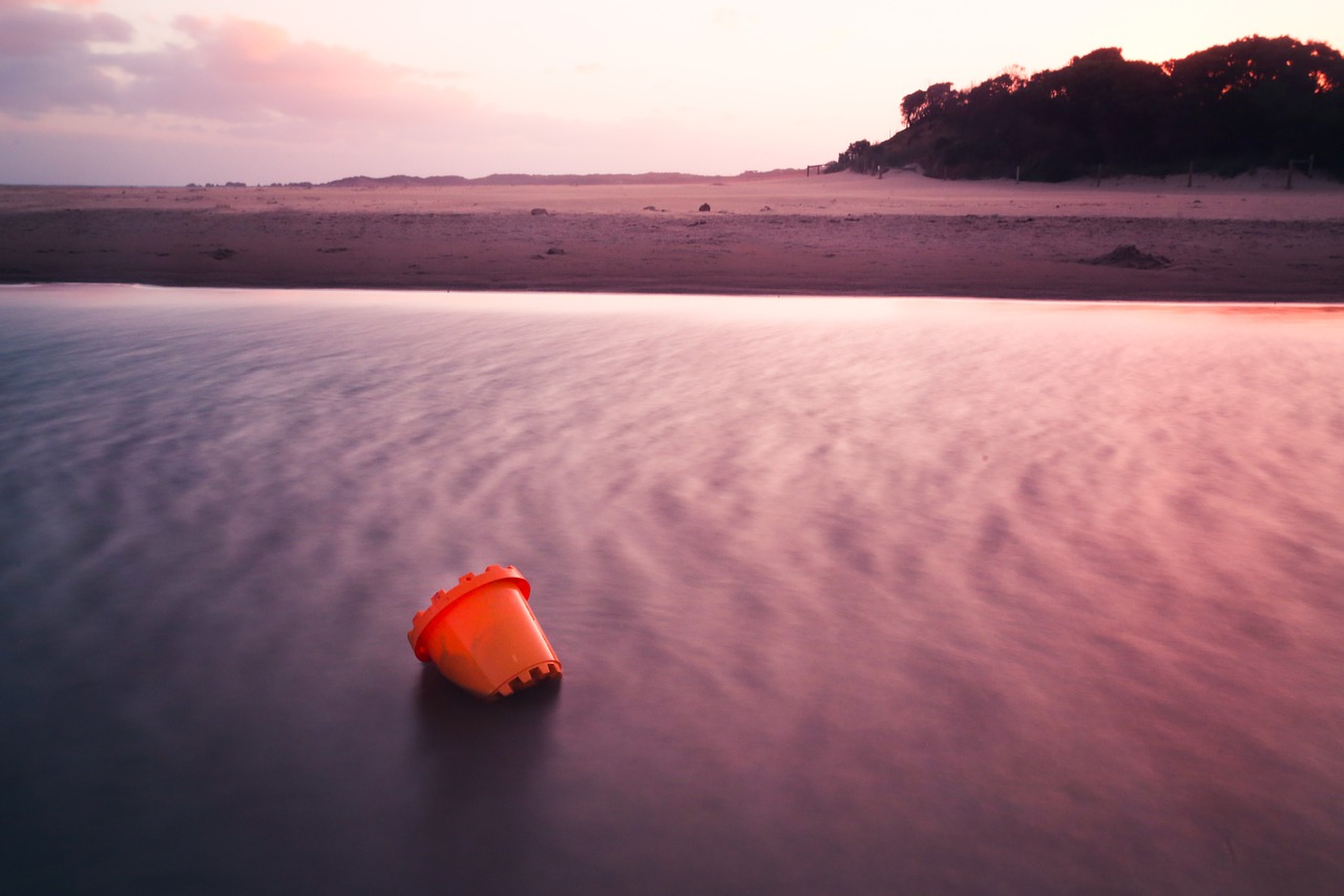 bucket sunset landscape free photo