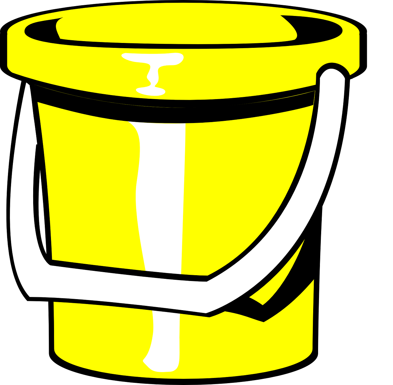 bucket pail yellow free photo