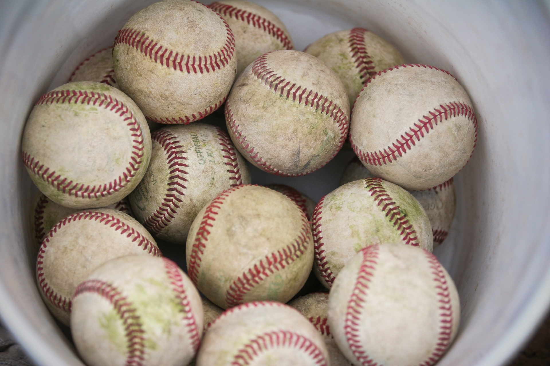 baseballs bucket sport free photo
