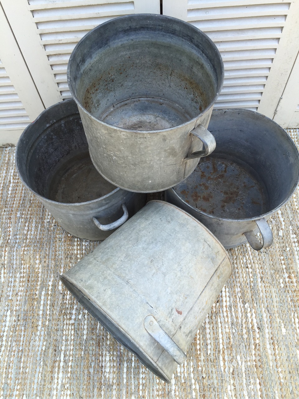 buckets garden gardening free photo