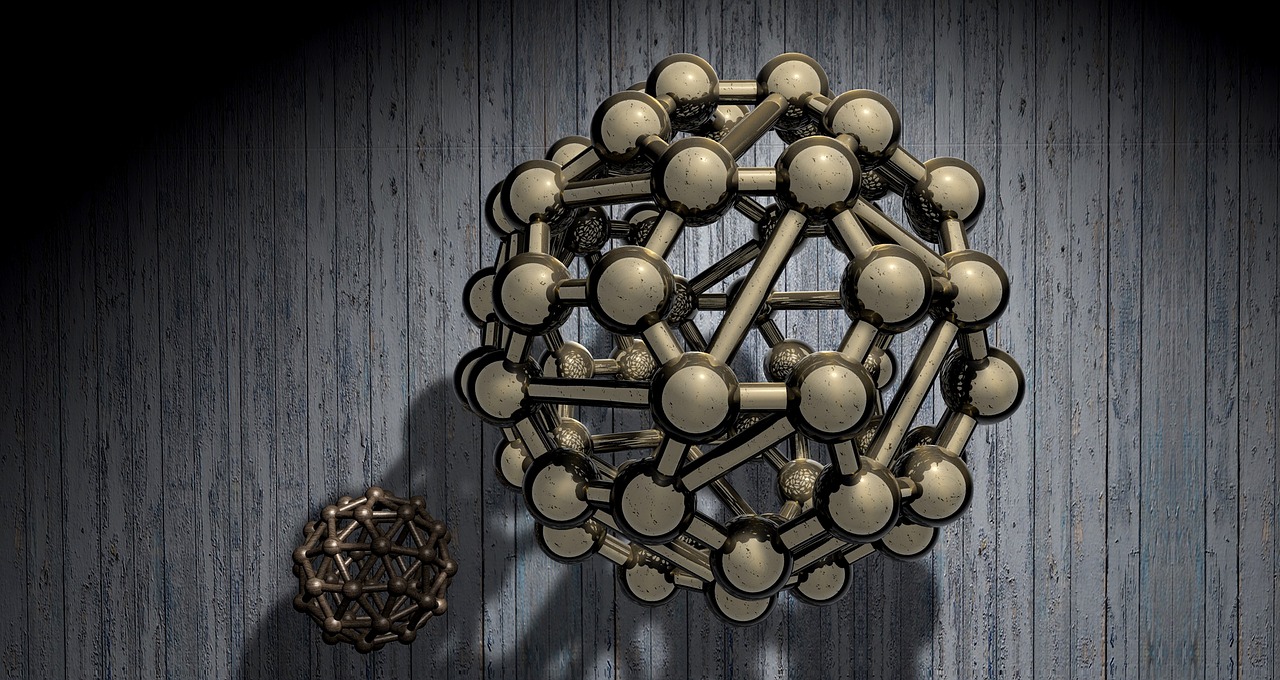 buckyball polyhedron models of the atom free photo