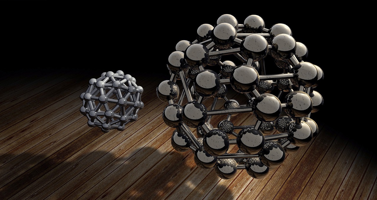 buckyball polyhedron models of the atom free photo