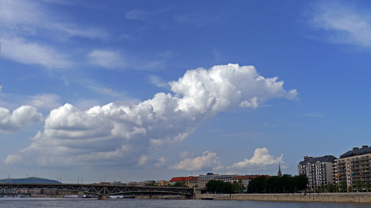 budapest clouds panorama free photo