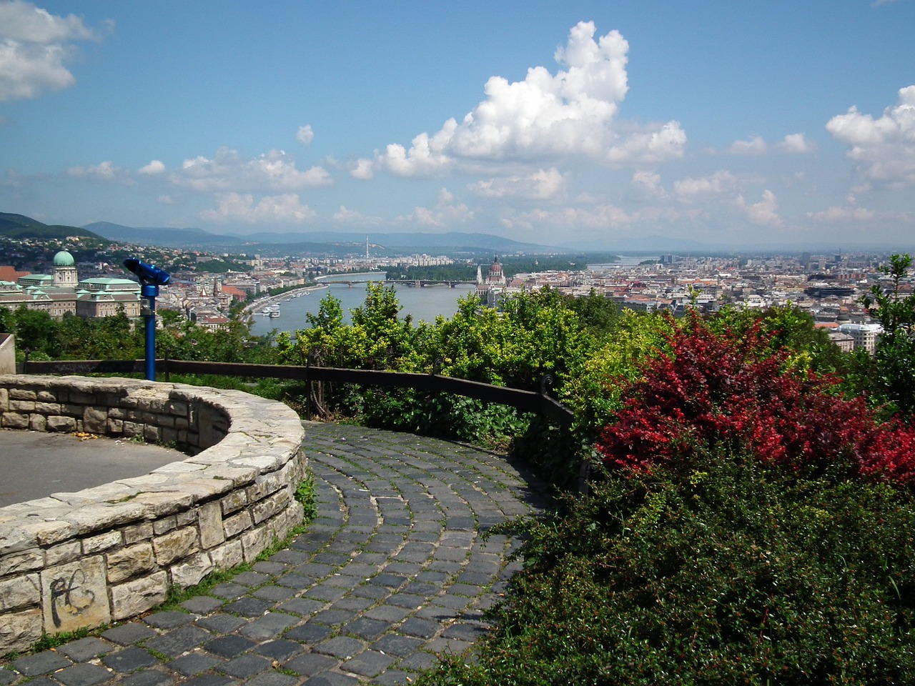 budapest look on the plague of the gellért mountain budapest danube free photo
