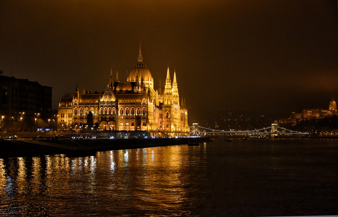 budapest danube night free photo