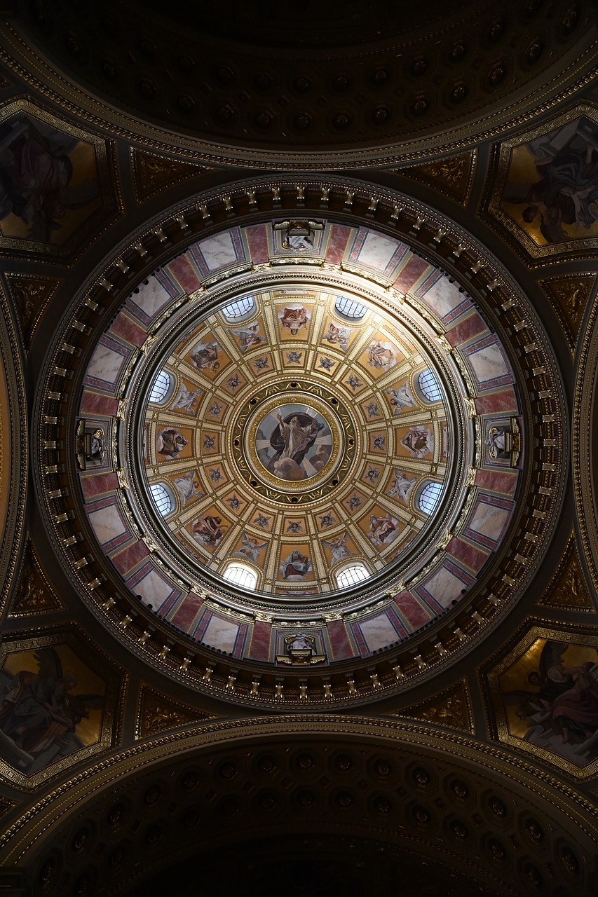 budapest  basilica  dome free photo