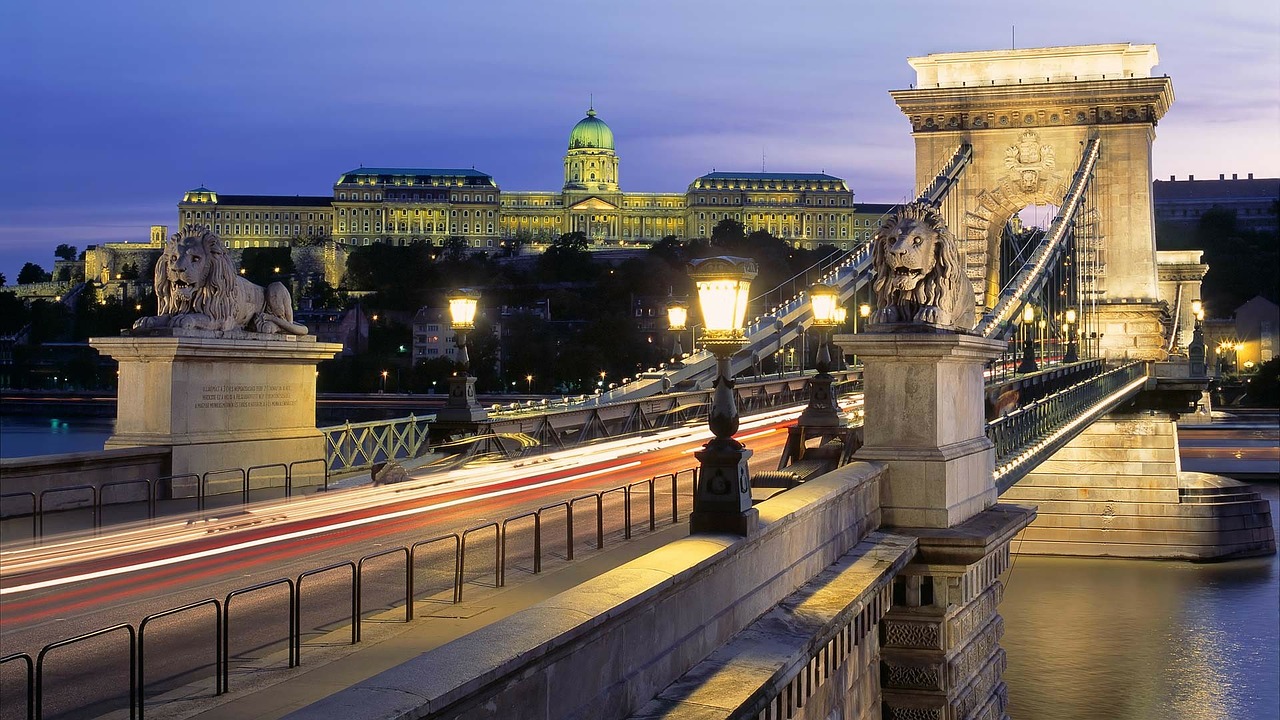 budapest chain bridge danube free photo