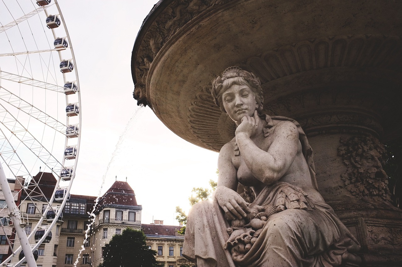 budapest fountain sculpture free photo