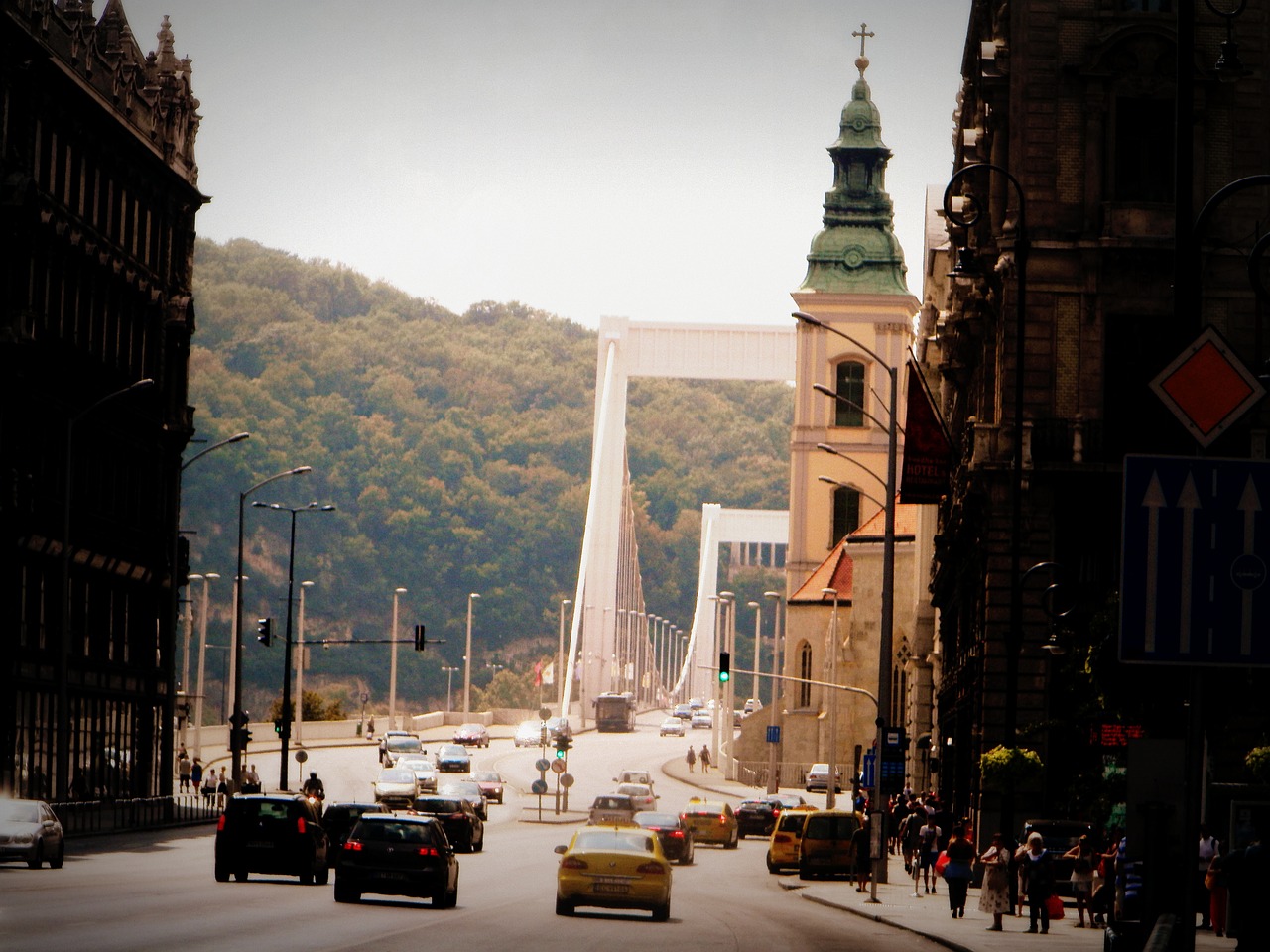 budapest bridge building free photo