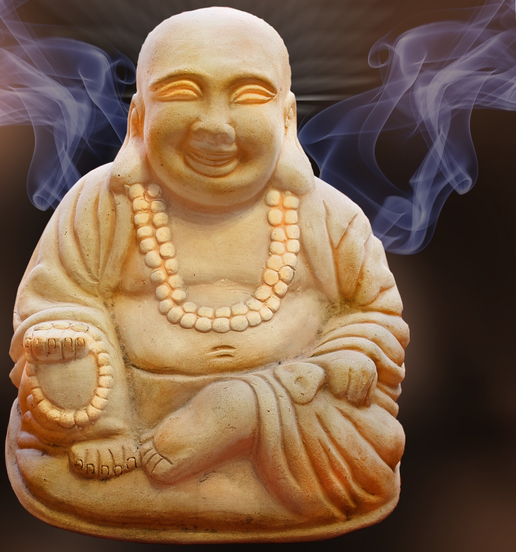 buddha figure smoke free photo