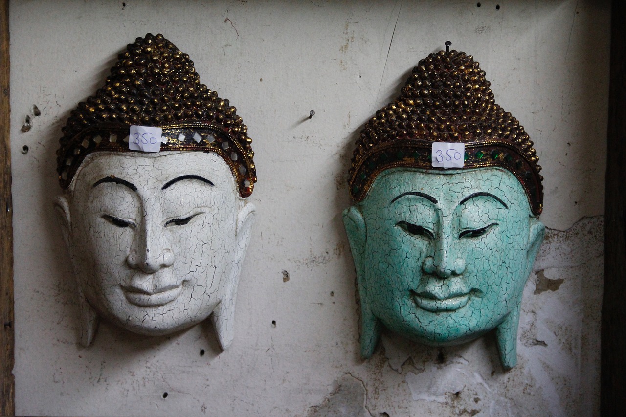 buddha face decoration free photo