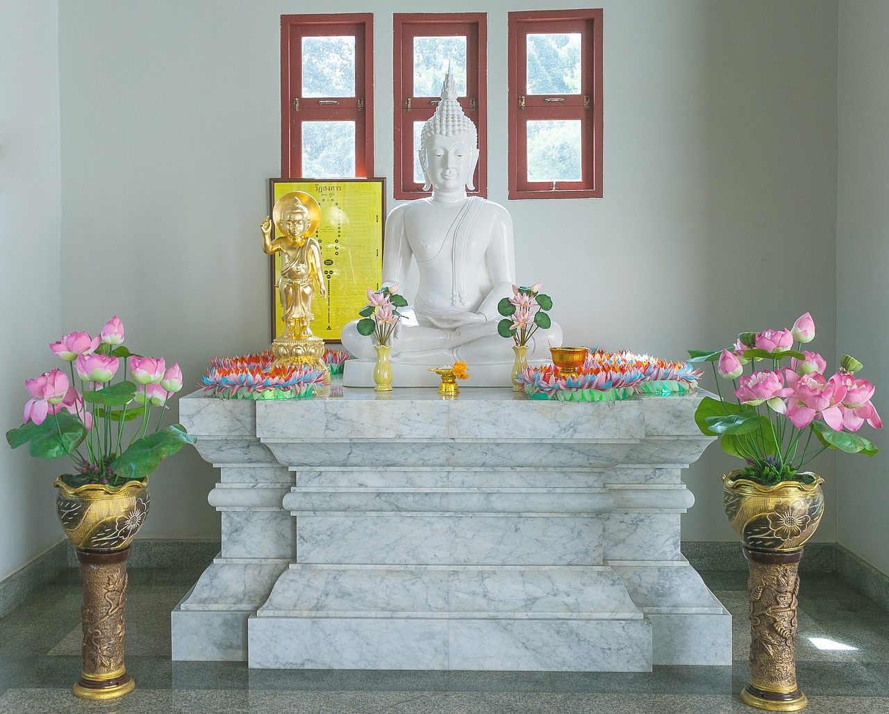 buddha buddhism altar free photo
