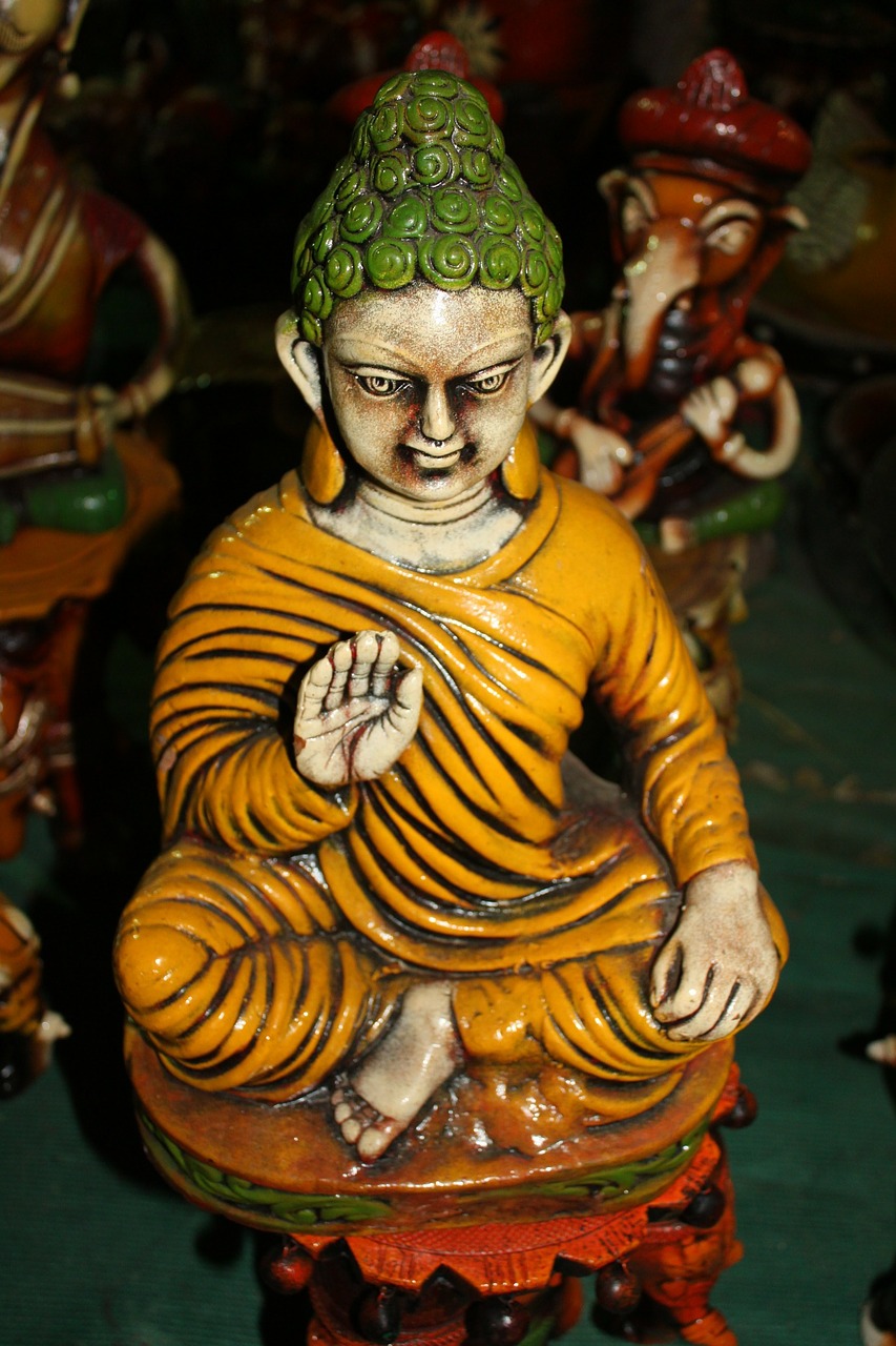 buddha ceramic figure free photo