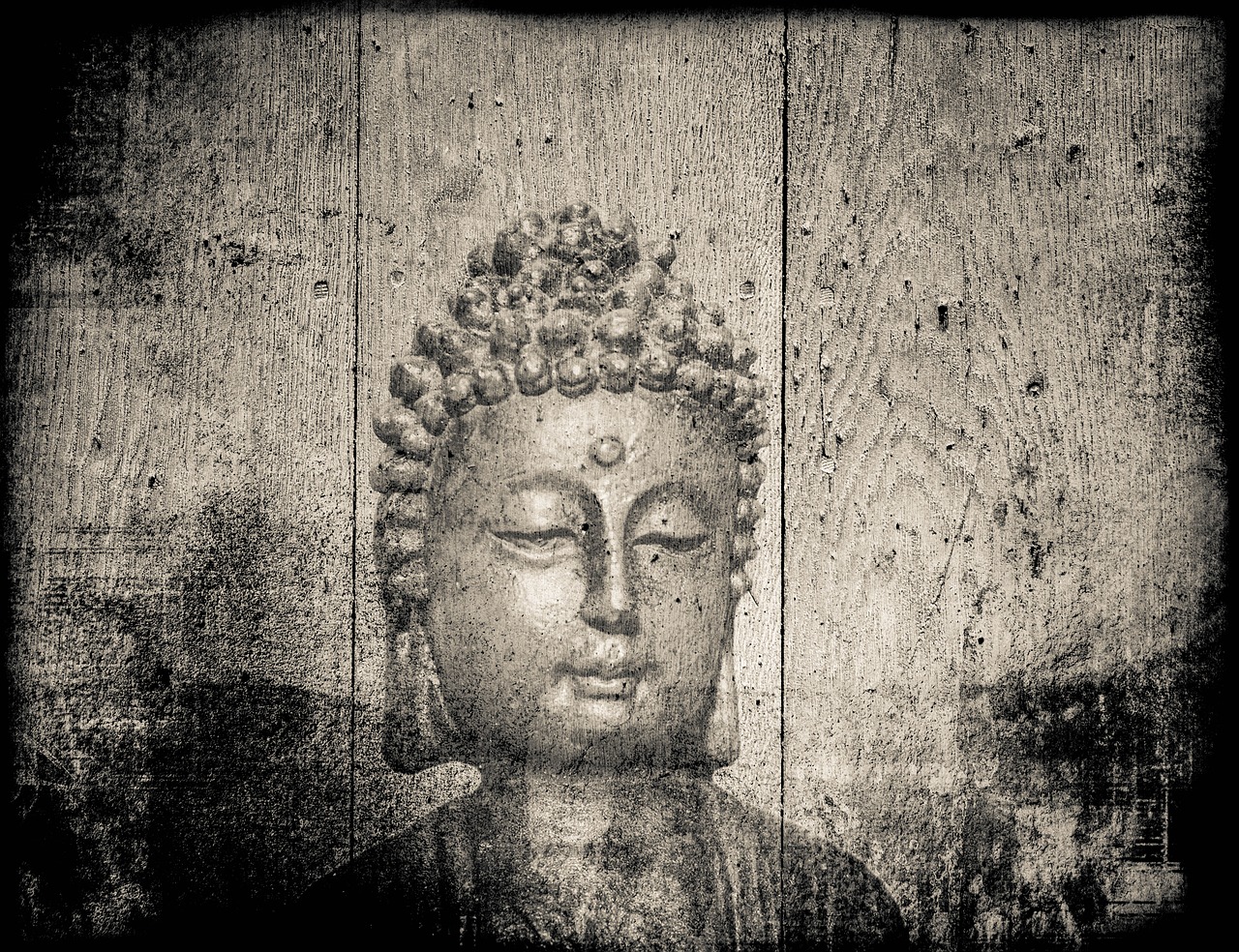 buddha wood old free photo