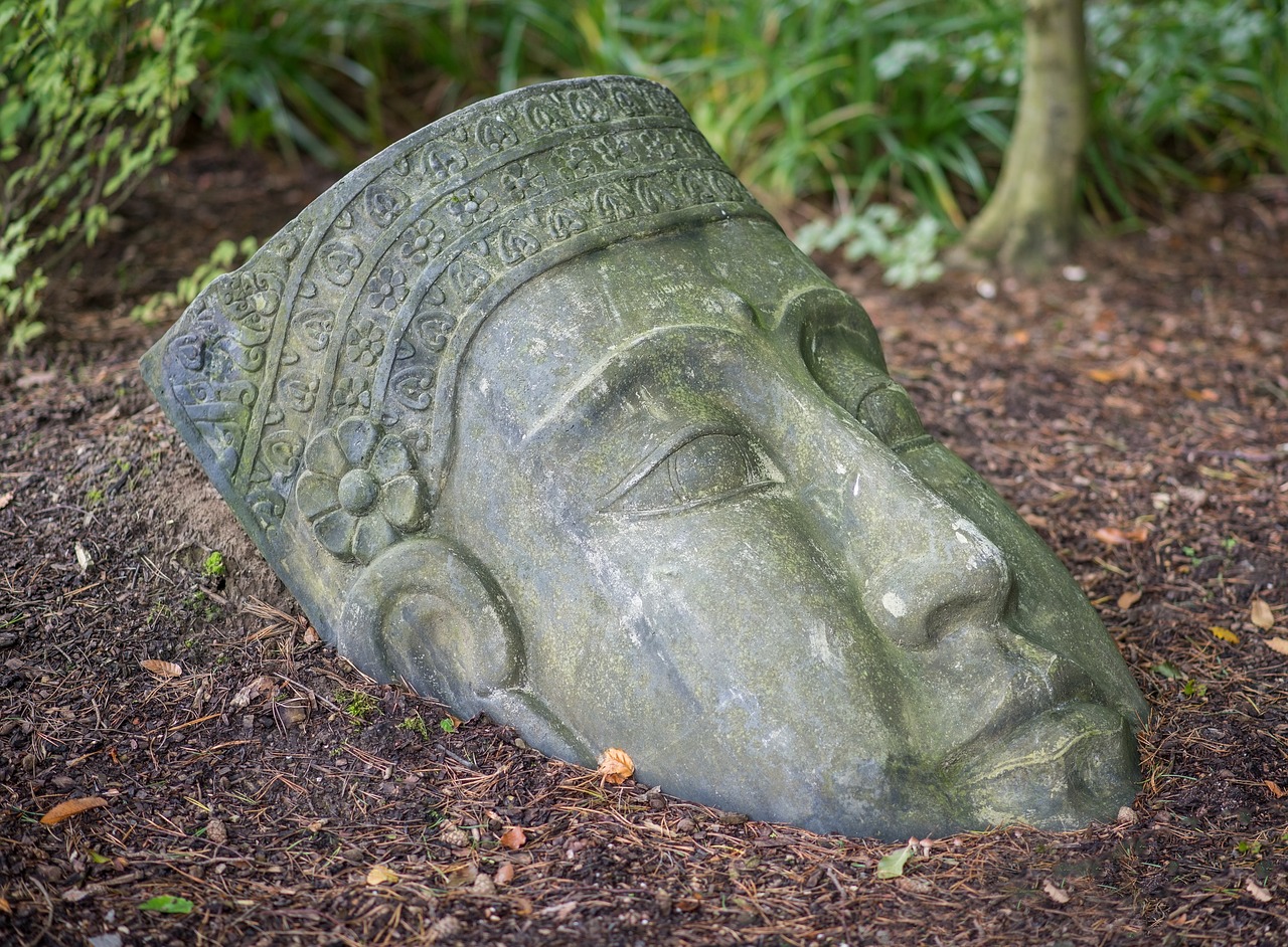 buddha head bust free photo