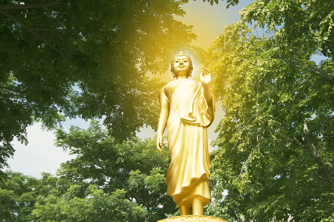 buddha isolated gold free photo