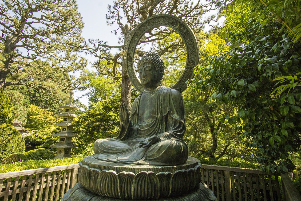 buddha golden gate park asian free photo