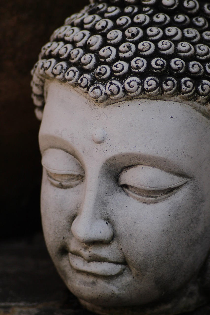 buddha  stone  head free photo