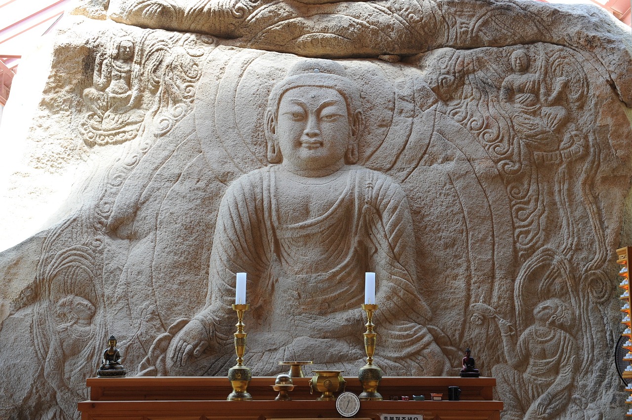 buddha stone daeheungsa free photo