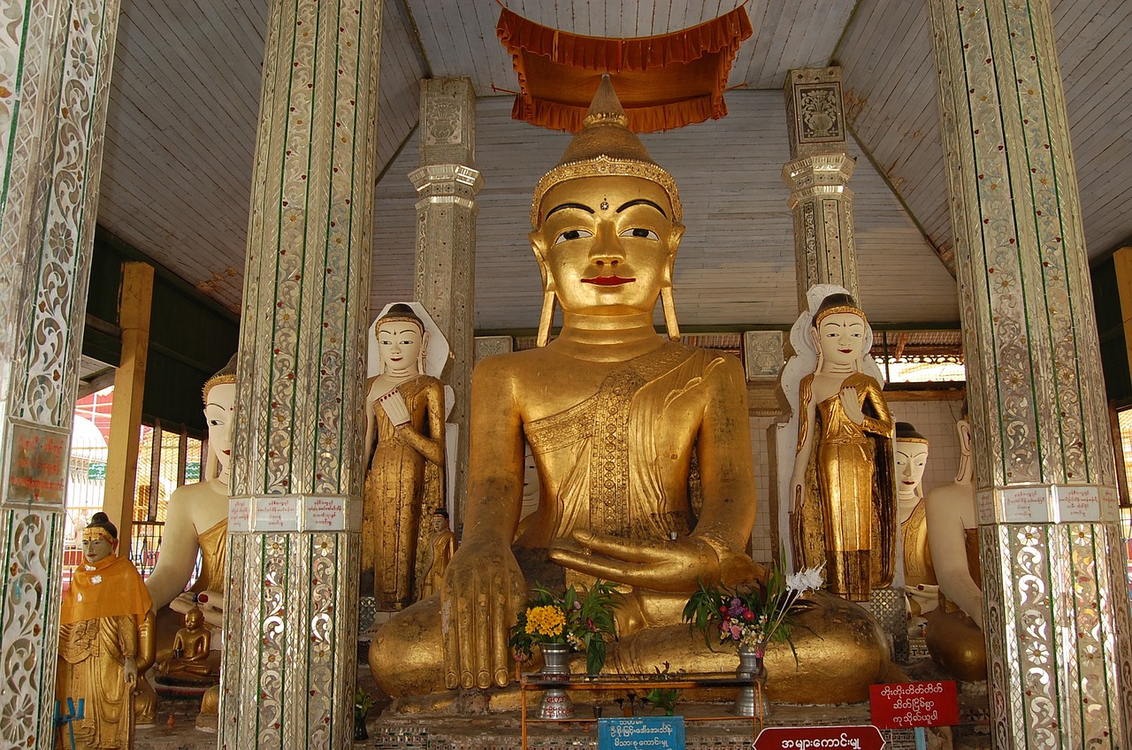 buddha schwedaggon burma free photo