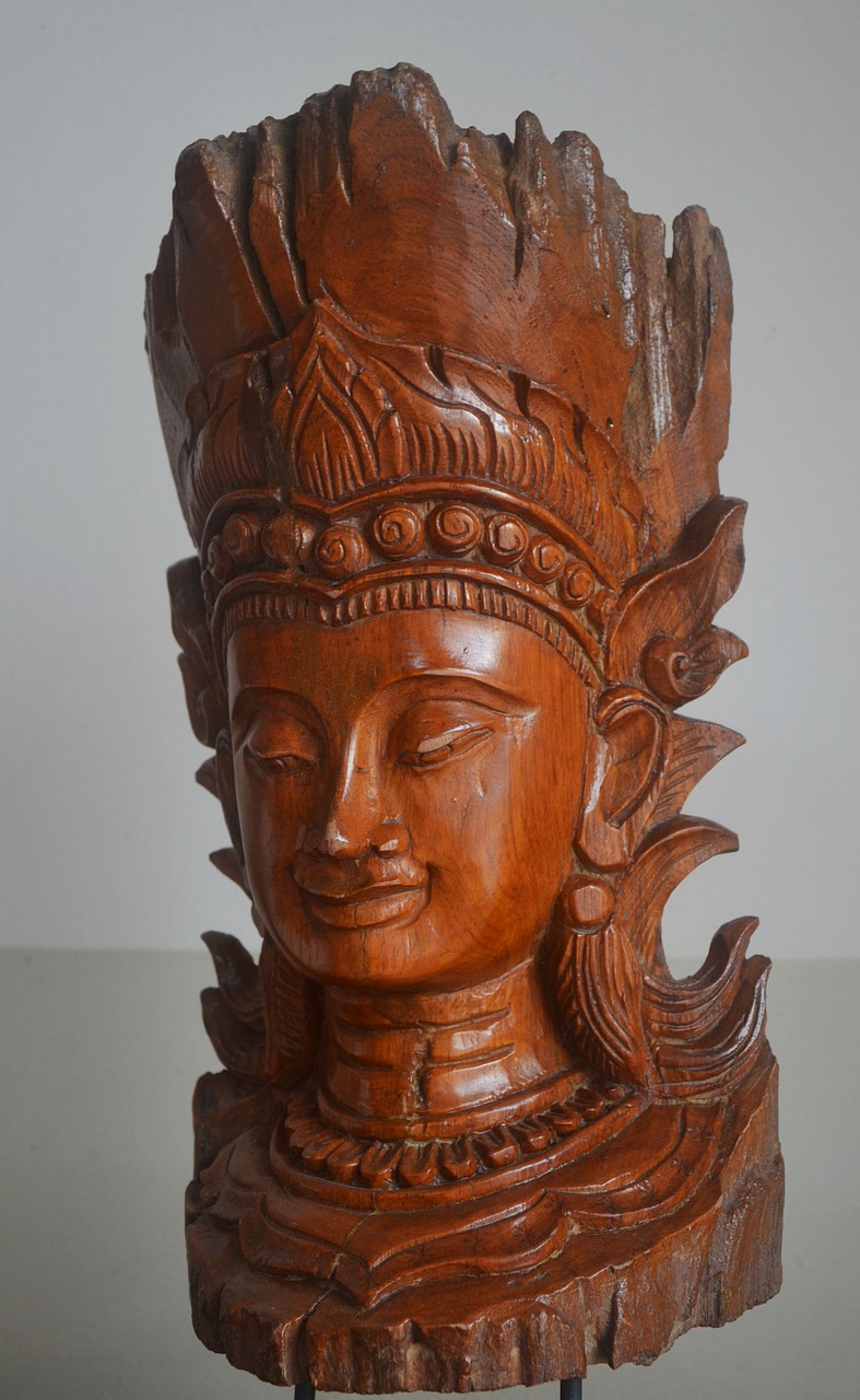 buddha carving wood free photo